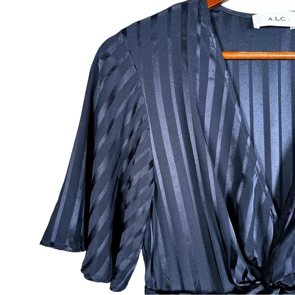 A.L.C. Avi Silk Tonal Stripe Maxi Dress - Picture 8 of 13